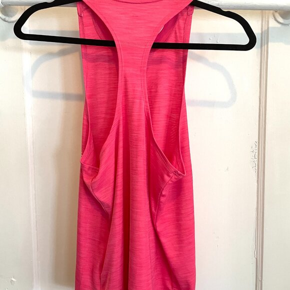 Women's Adidas Badge of Sport Racerback Logo Tank | Real Pink| Size Small - Picture 3 of 3